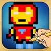 Draw And Play Pixel Superheroes Version