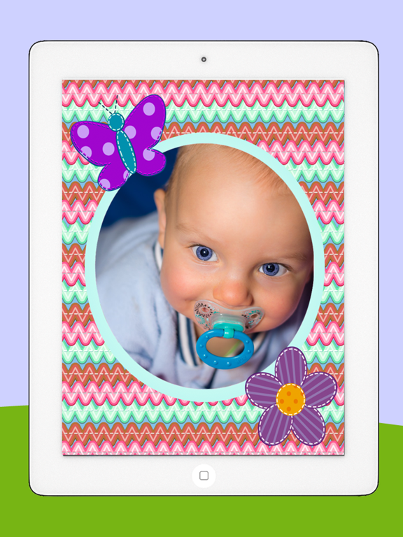 Photo frames for kids with children’s designs iPad screenshot