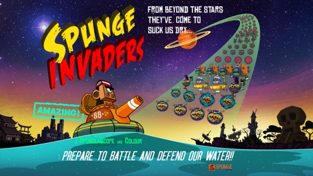 Screenshot of Spunge Invaders