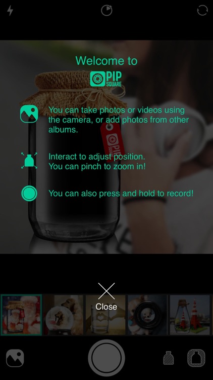 PIP Camera Square - animated photo collage and picture layout screenshot-3