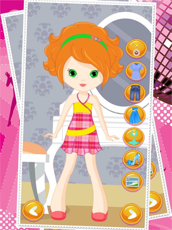 Screenshot #6 pour Little Girl Dress Up Dolls - Fashion Makeover jeu pour les filles