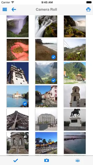 Capture d'écran de Print (Web/Photos/Contacts) sur iPhone 5