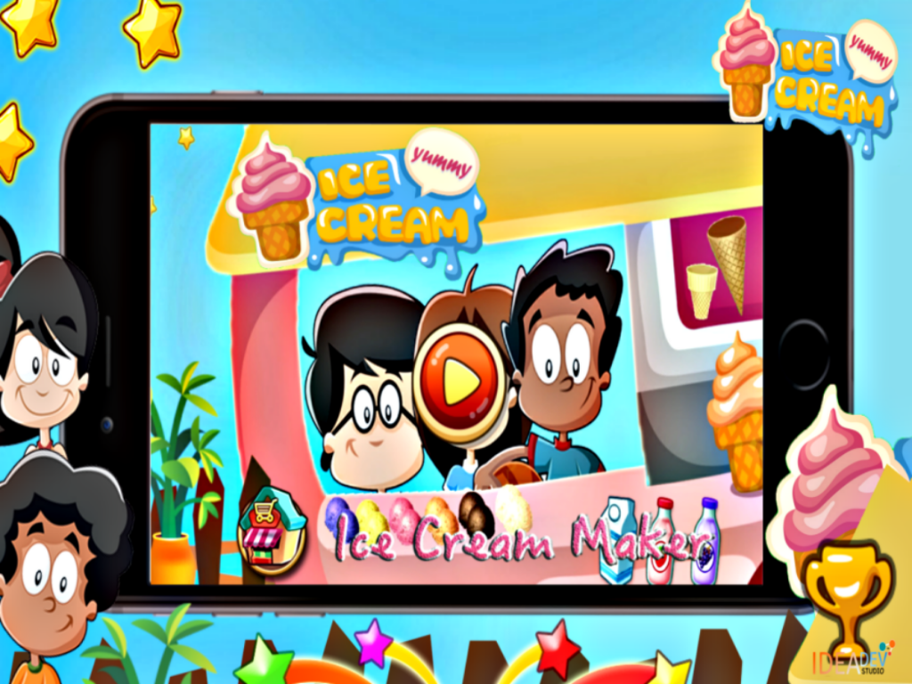 Ice Cream Maker - Kids Cooking Games FREE screenshot 5