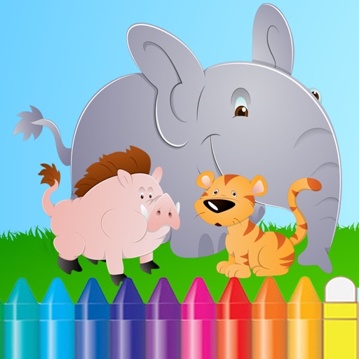 Animal Coloring Book for Kids and Preschool Toddler who Love Cute Pet Games for Free icon