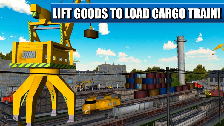 Cargo Crane Simulator 3D: Train Station Full