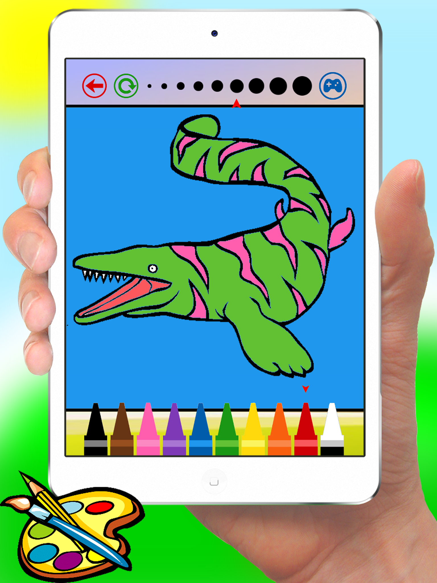 Dinosaur Coloring Book - Dino Drawing for Kids Free Games screenshot 9