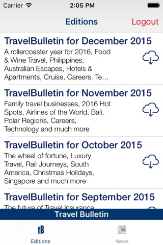 Travel Bulletin screenshot 2