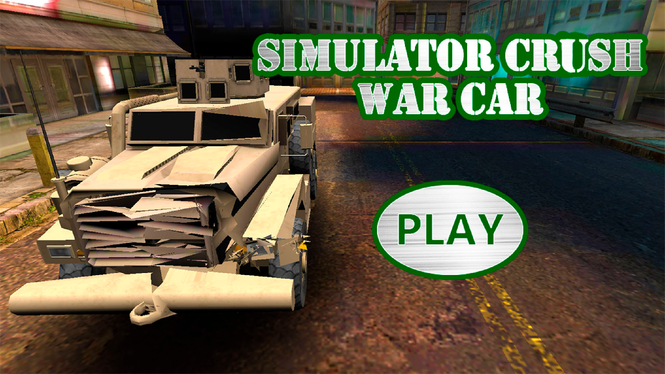Simulator Crash War Car