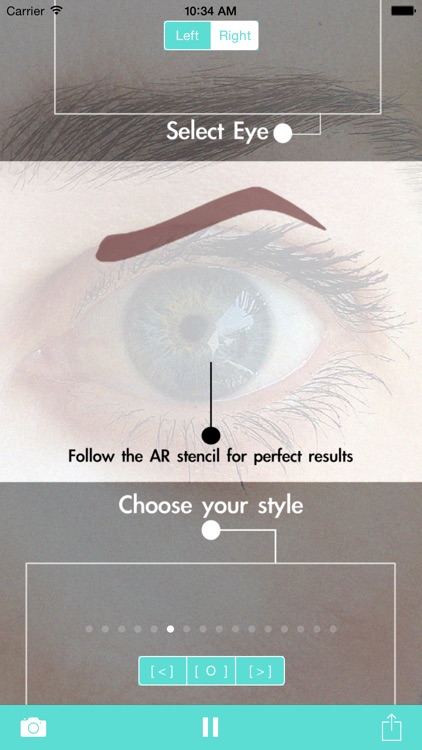 Eyebrow Shape Studio - Augmented Reality Makeup Mirror and Brow Stencils
