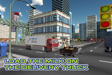 牛乳配達用トラックシミュレーター - 極端なトラック運転手駆動＆駐車ゲームのおすすめ画像1