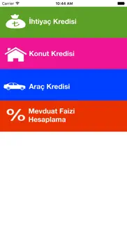 kredi hesaplama (banka karşılaştırmalı) iphone screenshot 1