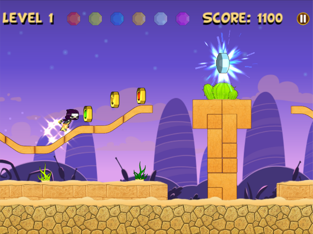 Mini Ninja Heroes Run and Jump : 2d Fun Game screenshot 4