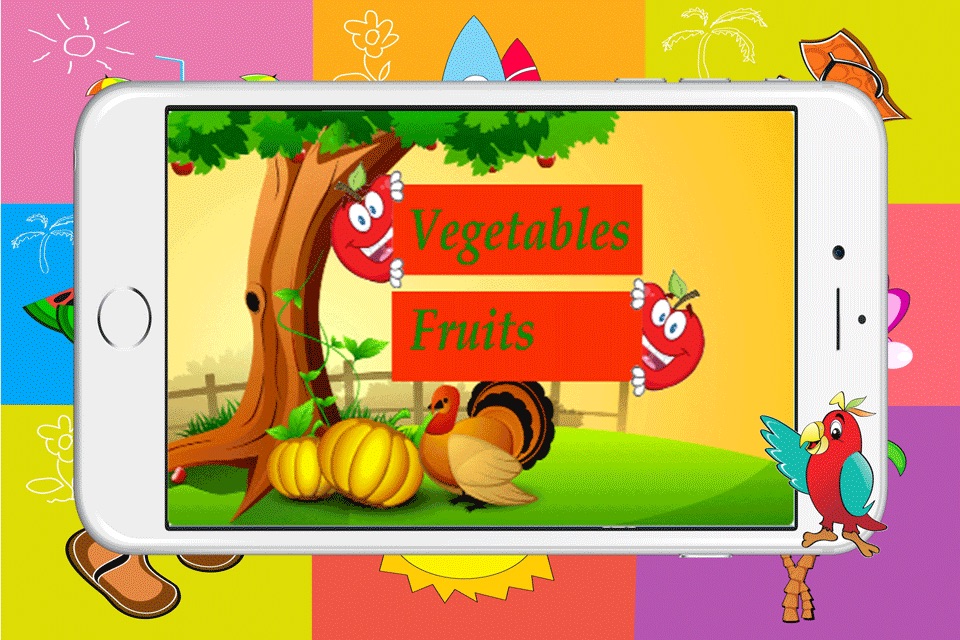 Match Vocabulary English Kids Free Learn Vegetable and Fruit screenshot 4