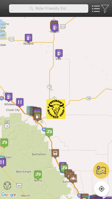 Screenshot #1 pour Sturgis Rider Friendly Establishments