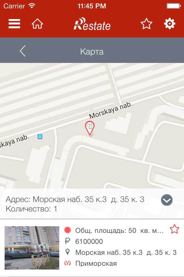 Недвижимость Москвы и Санкт-Петербурга на Restate.ru - снять или купить квартиру, новостройки, найти жилье screenshot 3