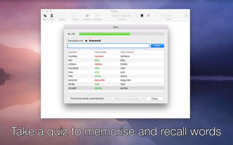Screenshot #2 for Vocab - Learn and Improve Foreign Language Vocabulary