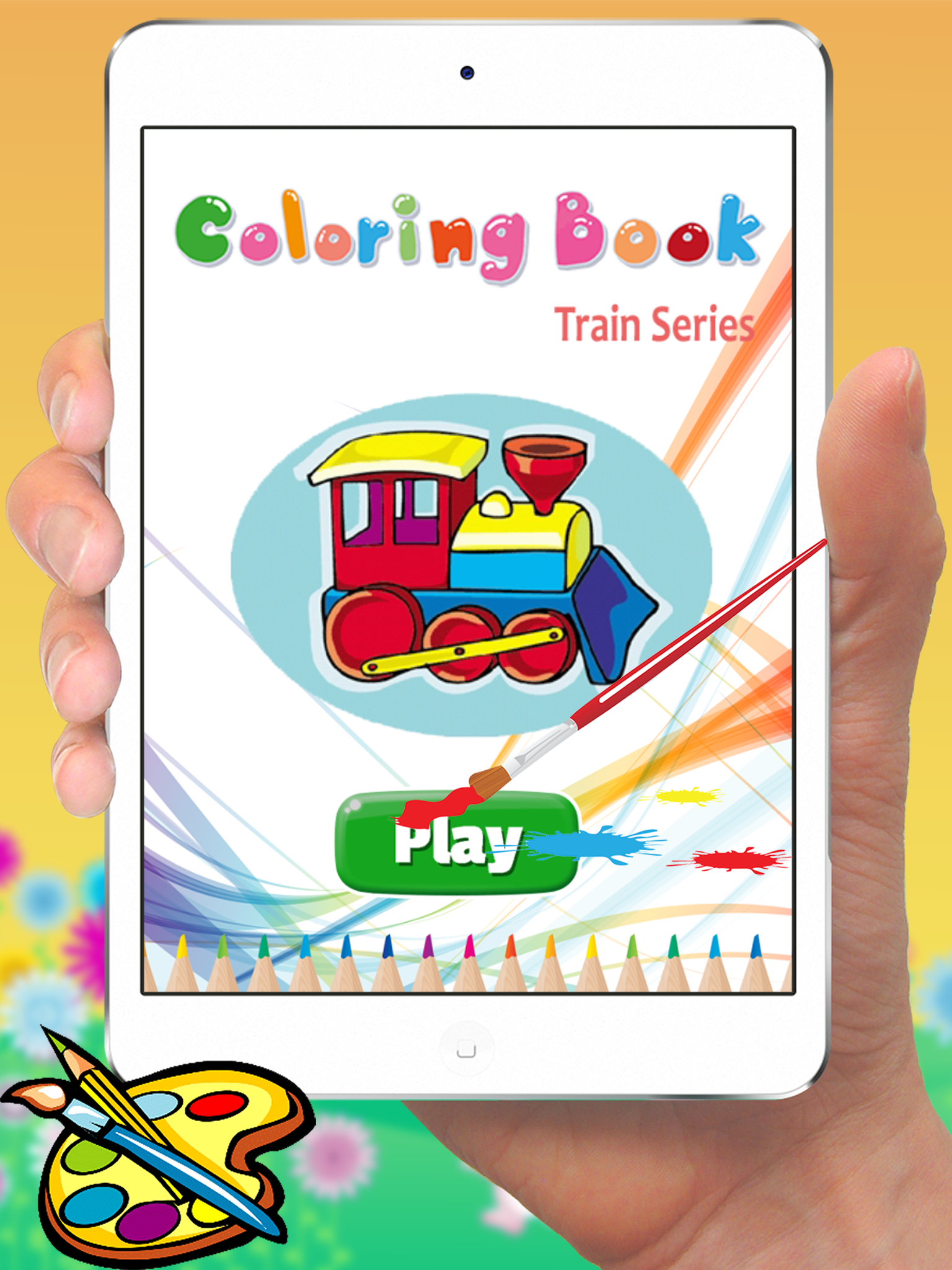 Train Coloring Book - Cute Drawing for Kids Free Games