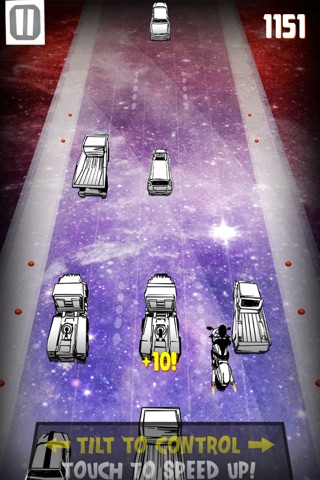 A Stickman Motorcycle Space Race - PRO Turbo Racing Edition screenshot 2