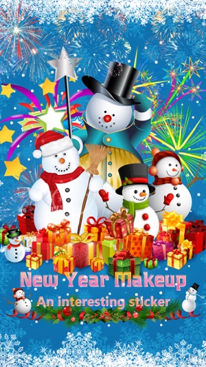 New Year Makeup - Visage Camera to Place Holiday Stickers on(圖1)-速報App