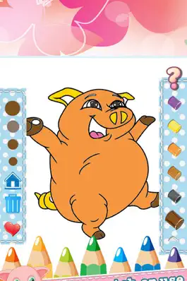 Game screenshot Pig Drawing Coloring Book - Cute Caricature Art Ideas pages for kids hack