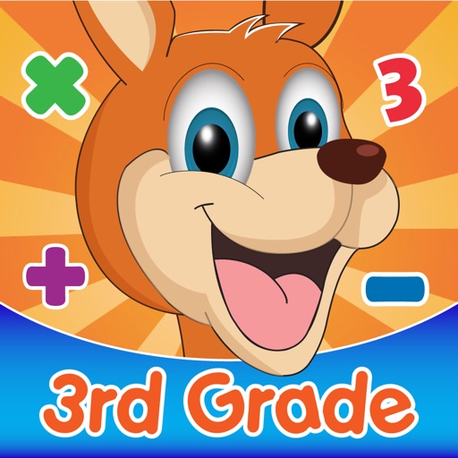 Third Grade Multiplication Flash Card Kangaroo Math Learning Icon