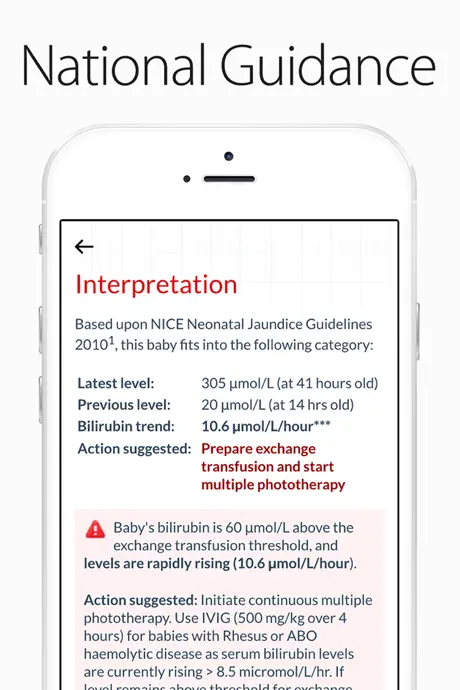 BiliApp - Neonatal Jaundice Charts