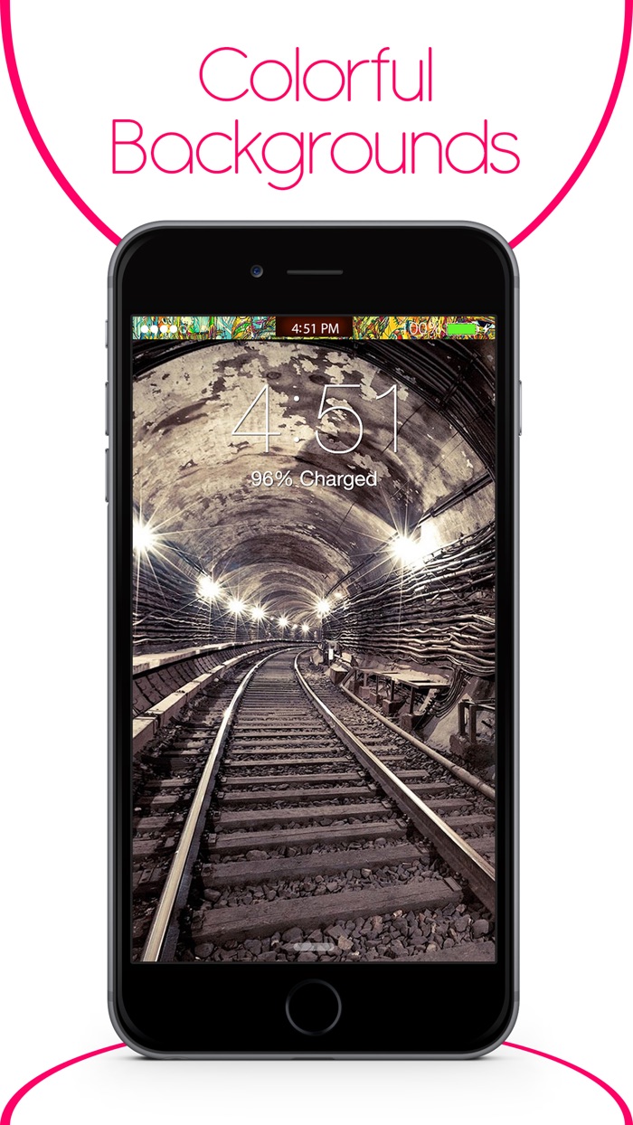 Pimp My Status Bar - Custom Top Bar Wallpapers and Colorful Backgrounds for Home Screen and Lock Screen