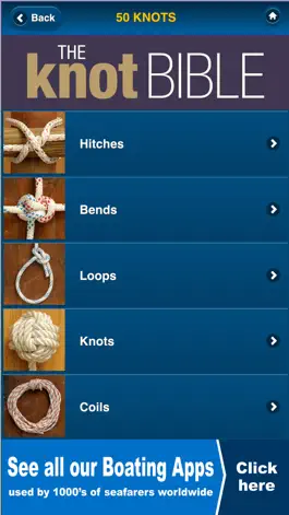 Game screenshot Knot Bible - the 50 best boating knots apk