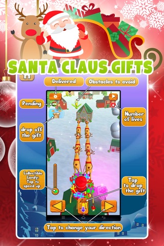 Santa Claus Gifts - free 3D Christmas game screenshot 3