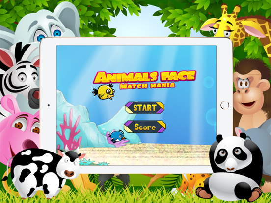 Animals Half Face for kids iPad screenshot