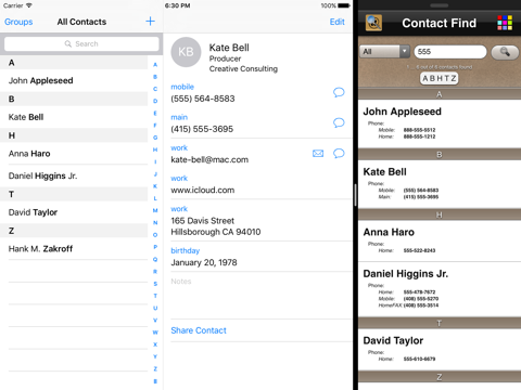 Screenshot #6 pour Contact Find