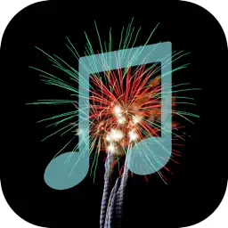 MS Fireworks - Music Player - Photo Slideshow app icon