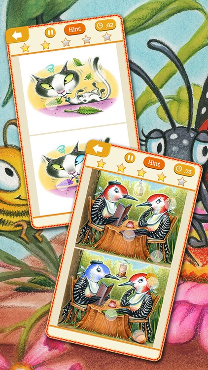 Animal Kingdom Spot the Difference Picture Hunter Puzzle Games for Kids and Family- Search and find differences in each pic! Free Edition screenshot-3