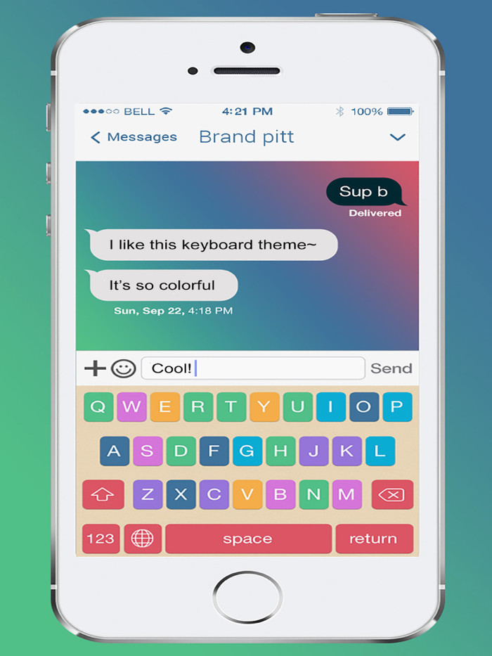 Keyboard Themes Plus - Stylish Keypad Skin with Colorful Background Design