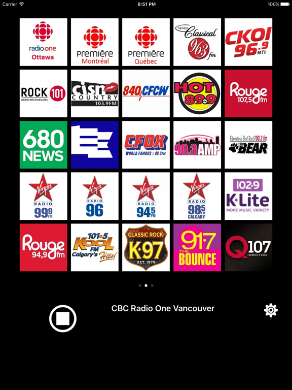 Radios Canada iPad screenshot 2 - Music app