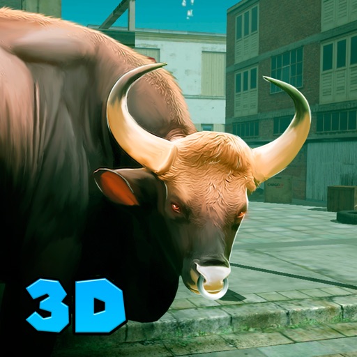 City Rampage Bull Simulator 3D Full iOS App