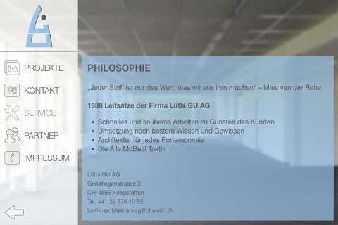 Lüthi GU AG screenshot 2