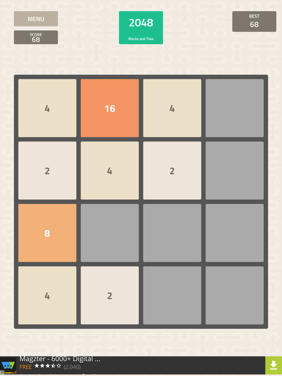 Screenshot #5 pour 2048 Blocks and Tiles