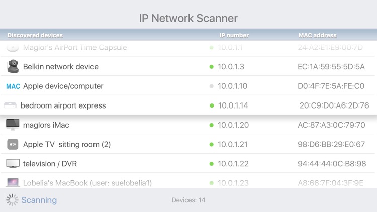 IP Network Scanner - TV Edition