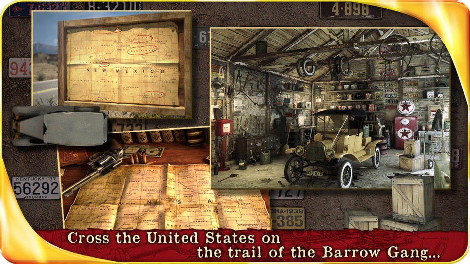#2. Public Enemies : Bonnie & Clyde – Extended Edition - A Hidden Object Adventure (iOS) By: Microids