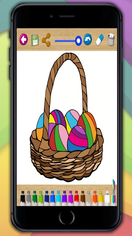 Paint the Easter egg coloring book - Premium