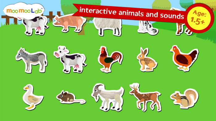 Tiere auf dem Bauernhof - Aktivitäten Puzzles Bauernhoftiere Learnspiele für Kinder und Kleinkinder von Moo Moo Lab