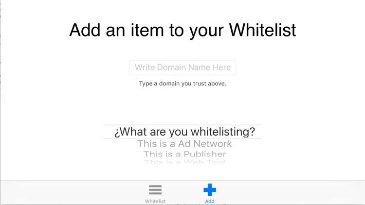 Whitelist Ad-Filter