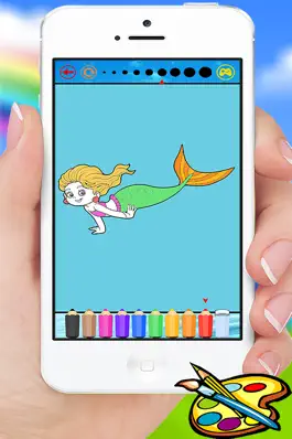 Game screenshot Sea Animals & Mermaid Coloring Book - Drawing Painting Kids hack