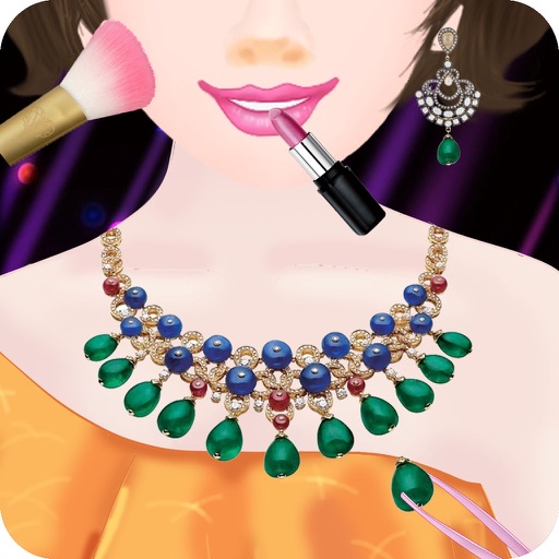 Super Star Model Show:Fashion Party-Makeup, Dressup and Prom Salon Makeover Games-Nail Salon,Necklace Designer HD,Free! iOS App