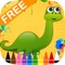 Dinosaur Coloring Book - Kids Drawing Dino Painting Game Free