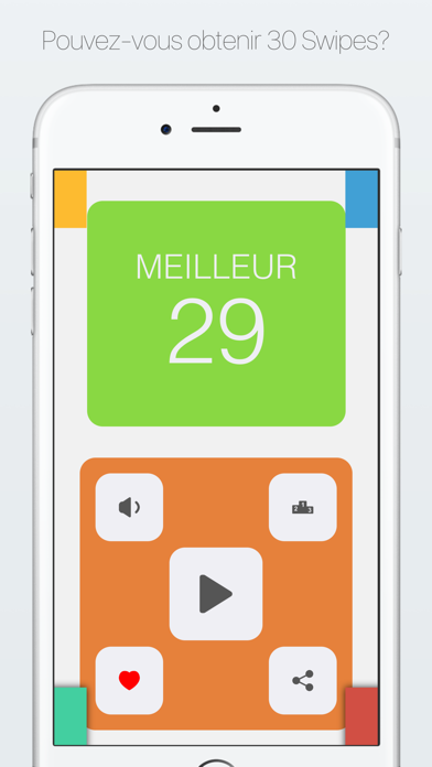 Screenshot #2 pour 30 Swipes - Entraîneur du Cerveau & Jeu du Match de la Couleur