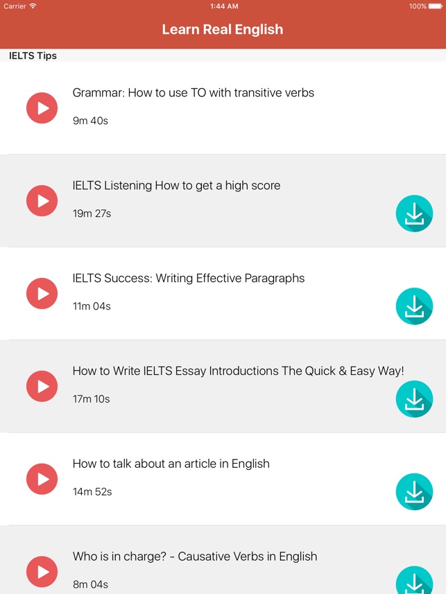Learn Real English with Video Lessons for iPad(圖1)-速報App
