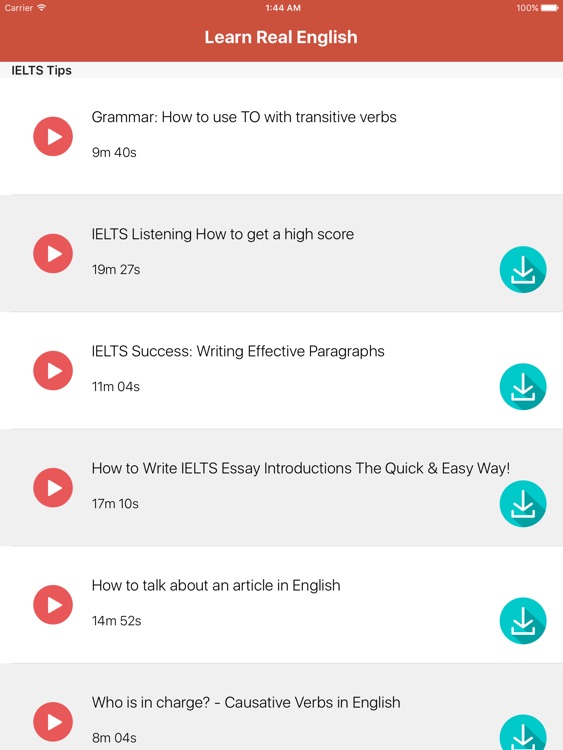 Learn Real English with Video Lessons for iPad