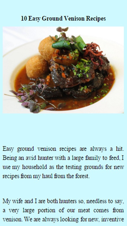 Venison Recipes